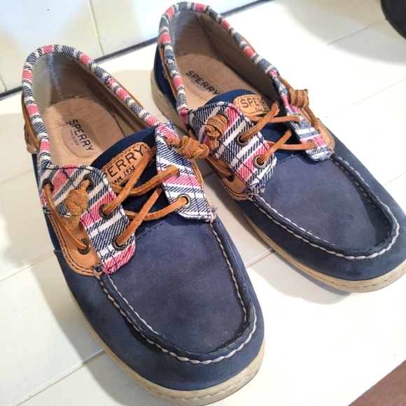 Sperry Top-sider Ivyfish Stripe Navy Boat Shoe, 8M - Picture 3 of 10